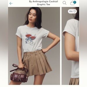 Anthropologie cocktail Graphic Tee